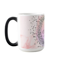 Pink Pastel Silver Speckled Glittery Personalisier