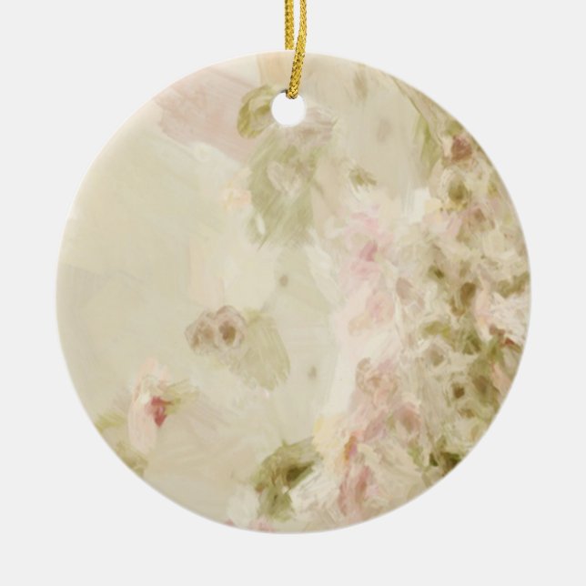 Pink-Pastell-Blume Keramikornament (Vorne)