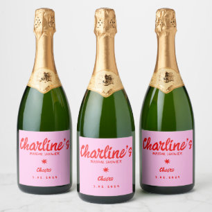 Pink Pastell Handwriting Retro Brautparty
