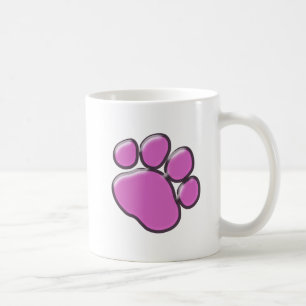 Pink Paw, Dog Paw, Tierpaw, Paw Print Tasse