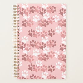Pink Paw Print Planner Planer