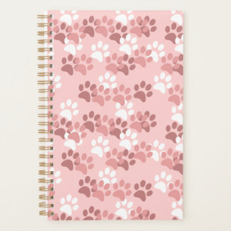 Pink Paw Print Planner Planer