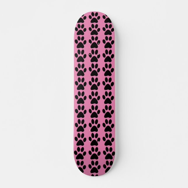 PINK PAW PRINT SKATEBOARD (Vorne)