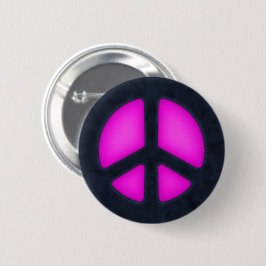 Pink Peace Sign Button