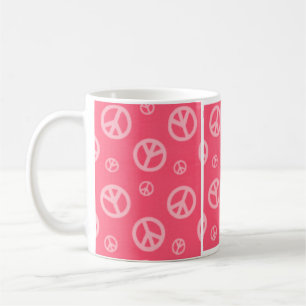 PINK PEACE SIGN PANELS - KAFFEE TASSE