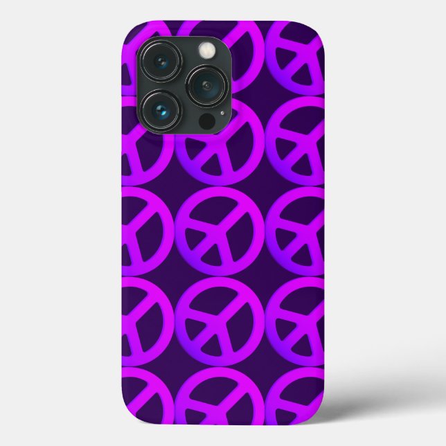 Pink Peace Sign Phone Case (Rückseite)