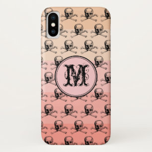 Pink Peach Skull Hallogramm Personalisiert Case-Mate iPhone Hülle