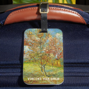 Pink Peach Tree in Blossom von Vincent van Gogh Gepäckanhänger