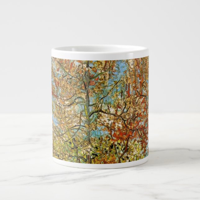 Pink Peach Tree in Blossom von Vincent van Gogh Jumbo-Tasse (Vorderseite)