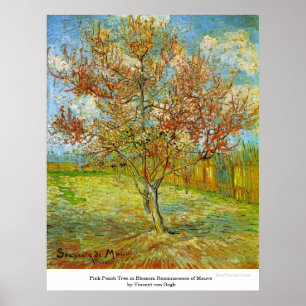 Pink Peach Tree in Blossom von Vincent van Gogh Poster