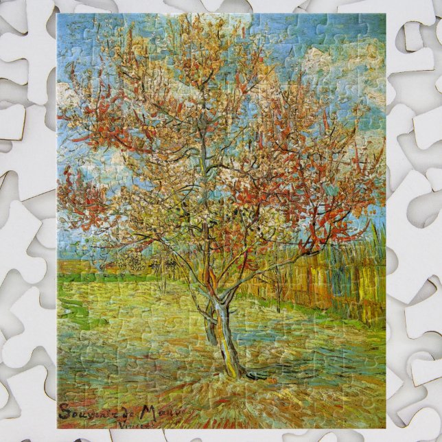 Pink Peach Tree in Blossom von Vincent van Gogh Puzzle (Von Creator hochgeladen)