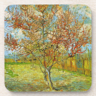 Pink Peach Tree in Blossom von Vincent van Gogh Untersetzer
