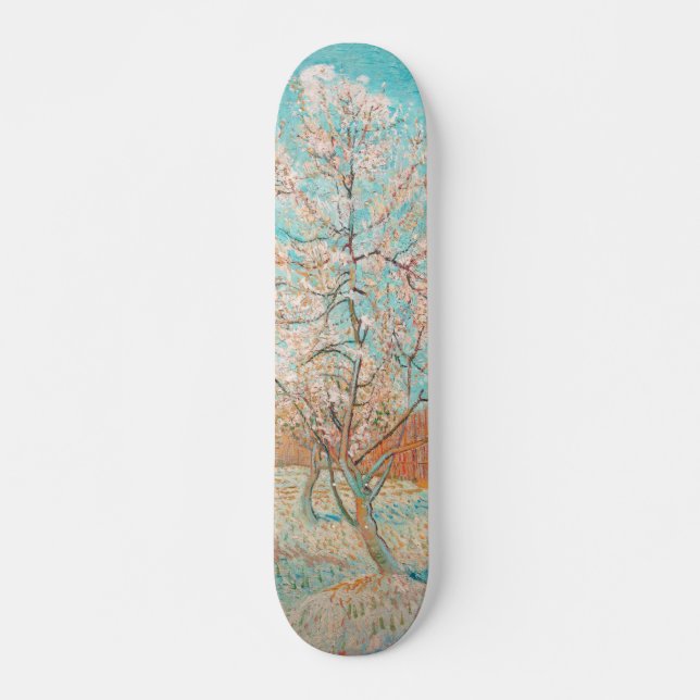 Pink Peach Tree, Vincent van Gogh Skateboard (Vorne)