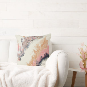 Pink Pearl Marble Abstrakt Kissen