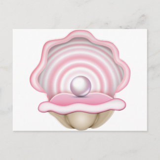 Pink Pearl Oyster Postkarte