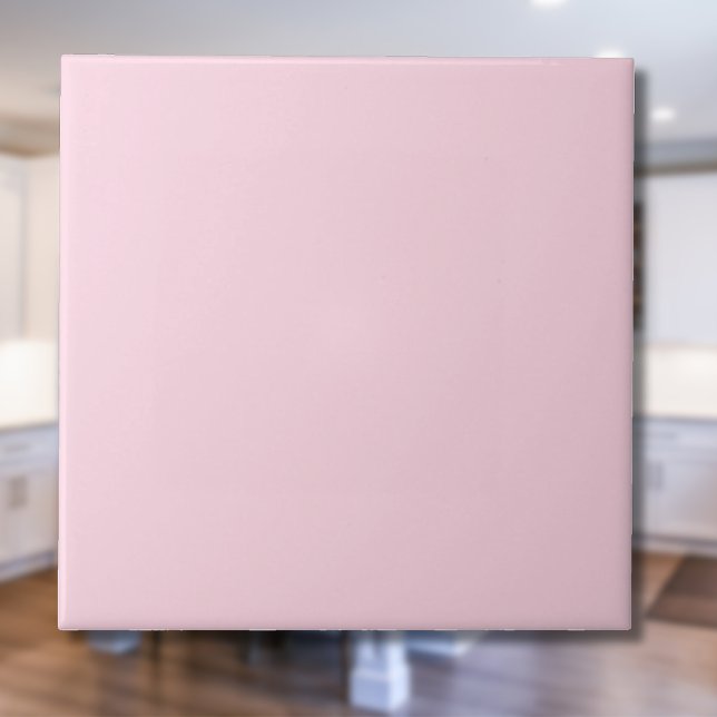 Pink Pearl Solid Color | Klassisches Elegant Fliese (Von Creator hochgeladen)