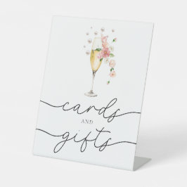 Pink Pearls & Prosecco Brautparty Karten und Gesch Sockelschild