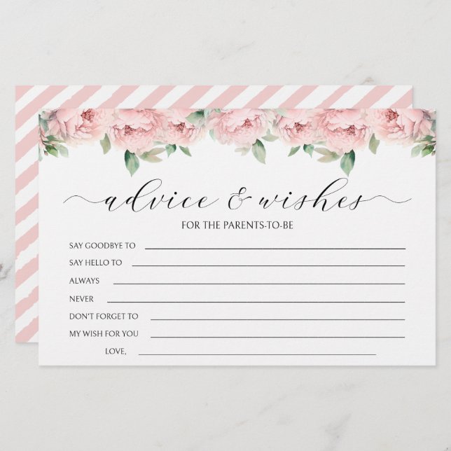 Pink Pee Girl Duschberatung wünscht Karten (Vorne/Hinten)