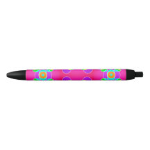 Pink Pen Schwarzer Stift