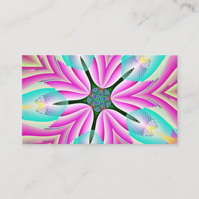 Pink Pentagon Starfish Visitenkarte (Vorderseite)