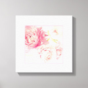 Pink Peongs Gestrickte gezackte Canvas Kunstdrucke Leinwanddruck