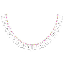 Pink Peonies Anpassbare Jeden Anlaß-Banner Wimpelkette