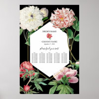 Pink Peonies Blume Hochzeitskizze