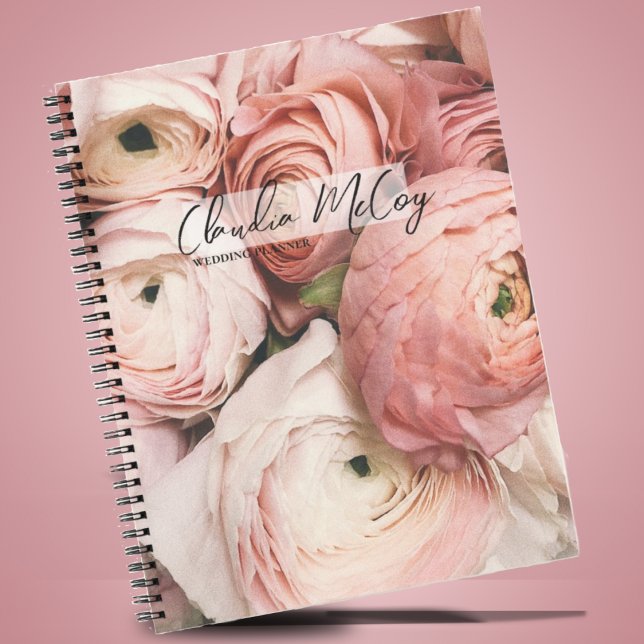 Pink Peonies | Business Spiral Notebook Notizbuch (Von Creator hochgeladen)