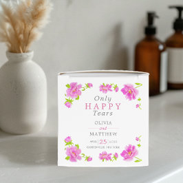 Pink Peonies Floral Pink Mini Hochzeitsdosen Geschenkschachtel