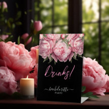 Pink Peonies Junggeselinnen-Abschied Drinks