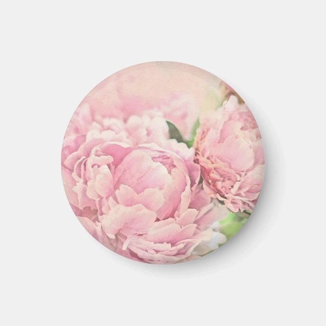 Pink Peonies Magnet (Vorne)