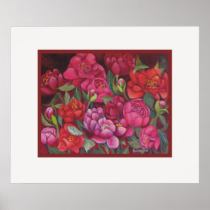 Pink Peonies Poster