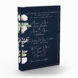 Pink Peonies und Einladung zur Hochzeit der Marine Fotoblock