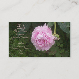 Pink Peonies Visitenkarte