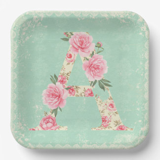 Pink Peonies von Natasha Us Pappteller