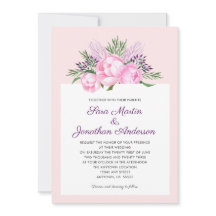 Pink Peonies Watercolor | Hochzeit