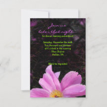 PINK PEONY Bat Mitzvah Empfang Card