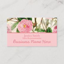 Pink Peony Blume, Blätter & Buds Muster