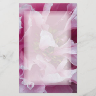 Pink Peony Blume Briefpapier