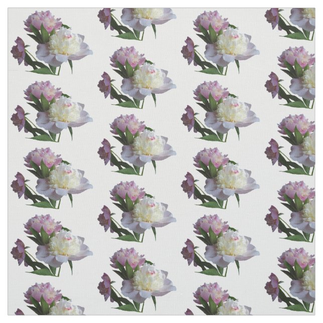 Pink Peony Blume Foto Custom Fabric Stoff (Muster)
