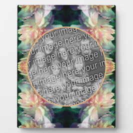 Pink Peony Blume Fügen Sie Ihr Foto Fotoplatte