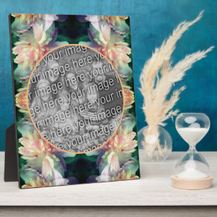 Pink Peony Blume Fügen Sie Ihr Foto Fotoplatte