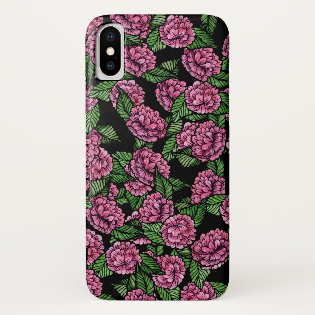 Pink Peony Case-Mate iPhone Hülle (Rückseite)