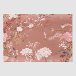 Pink Peony Chinoiserie Gewebe Seidenpapier