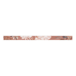 Pink Peony Chinoiserie Grosgrain Ribbon Ripsband