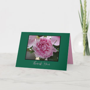 Pink Peony Dankeschön Karte