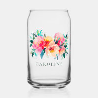 Pink Peony Floral Brautparty Custom