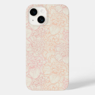 Pink Peony Floral Pattern Case-Mate iPhone 14 Hülle
