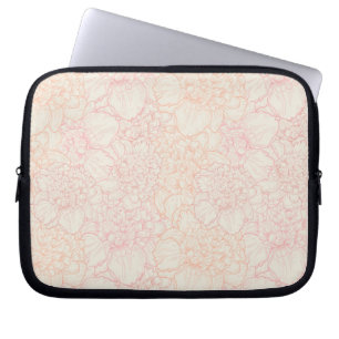Pink Peony Floral Pattern Laptopschutzhülle