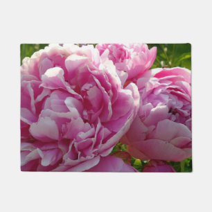 Pink Peony Foto Hütte Bauernhof Blumengarten Fußmatte